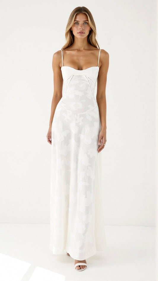 Sofía | Women's wedding maxi dress with thin straps