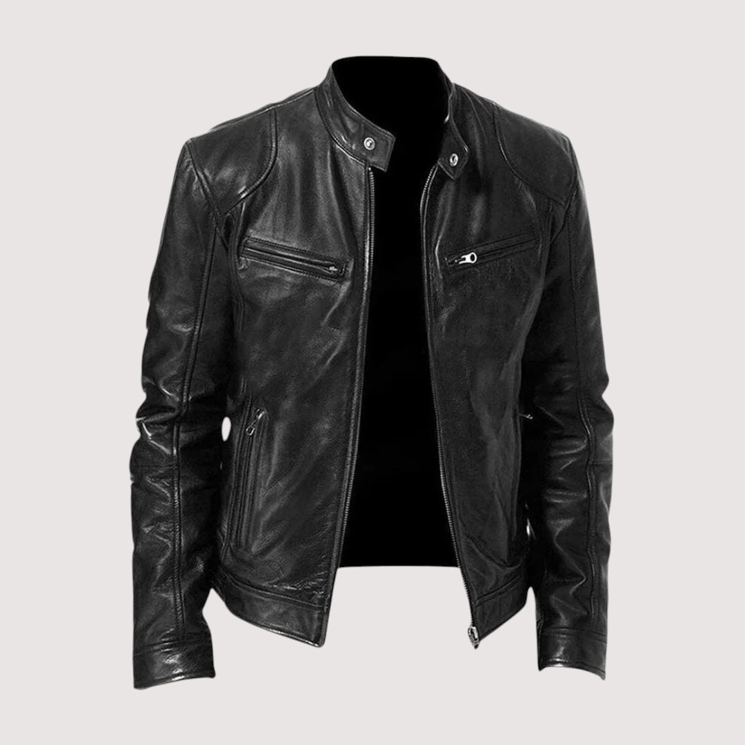 Mark | Chaqueta Biker Ajustada con Cremallera