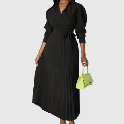 Velina | Soft pleated midi dress