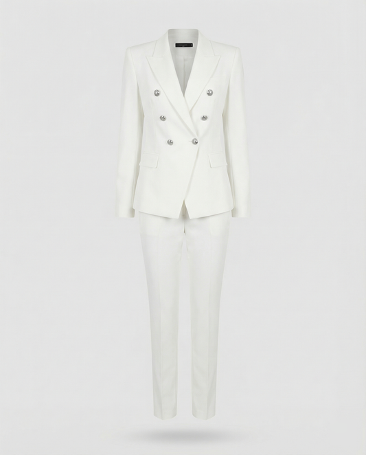 Lumeria | Conjunto de dos piezas para mujer con blazer y pantalón slim | Elegante