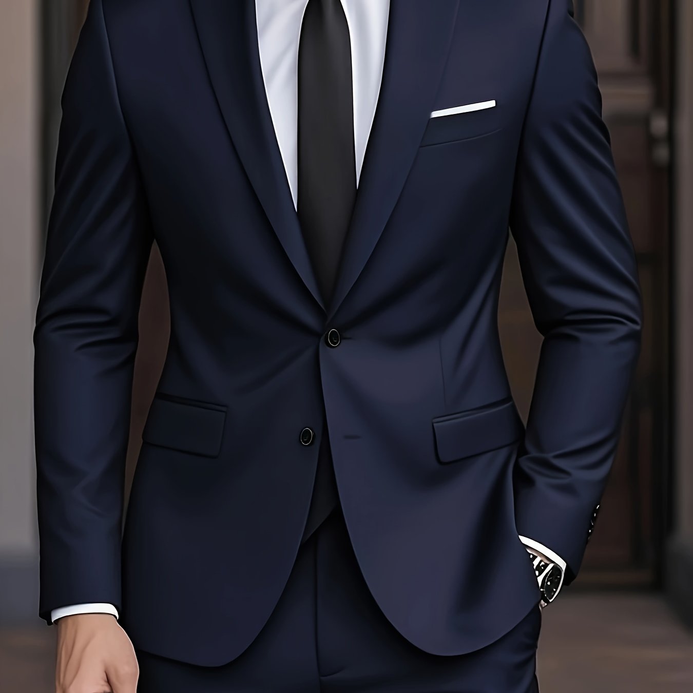 Alonso | Traje para hombre con chaqueta entallada y cierre de botones