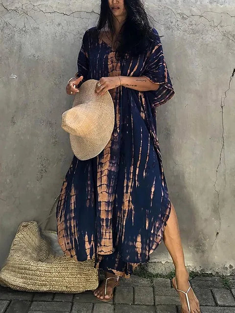 Katy | Vestido caftán largo de verano para mujer