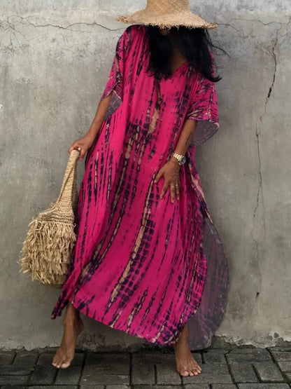 Katy | Vestido caftán largo de verano para mujer
