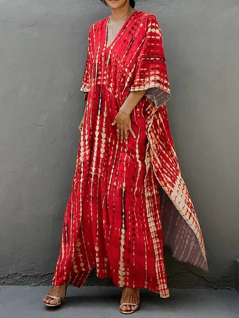 Katy | Vestido caftán largo de verano para mujer
