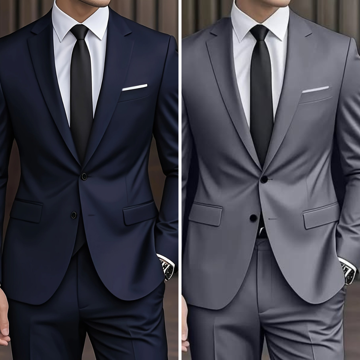 Alonso | Traje para hombre con chaqueta entallada y cierre de botones