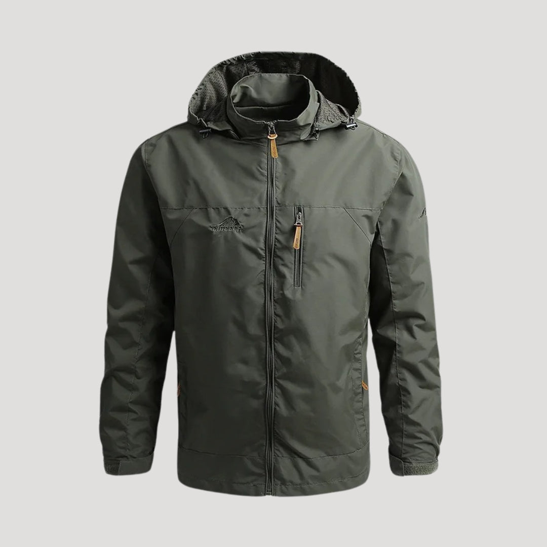 Eneas | Chaqueta de invierno con capucha y cremallera para hombre de estilo outdoor