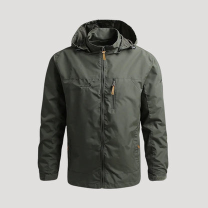 Eneas | Chaqueta de invierno con capucha y cremallera para hombre de estilo outdoor