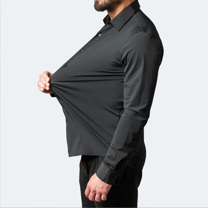 Fausto | Camisa formal con ajuste flexible y manga larga