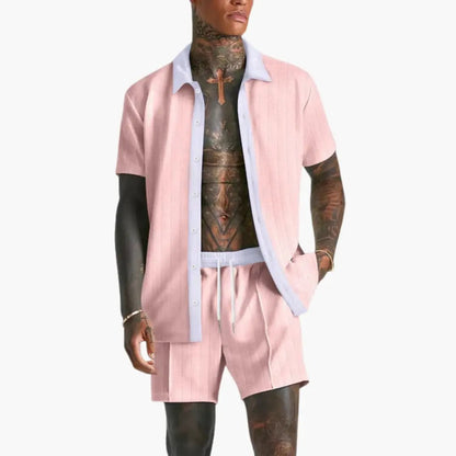 Luis | Men's summer set with shorts and drawstring