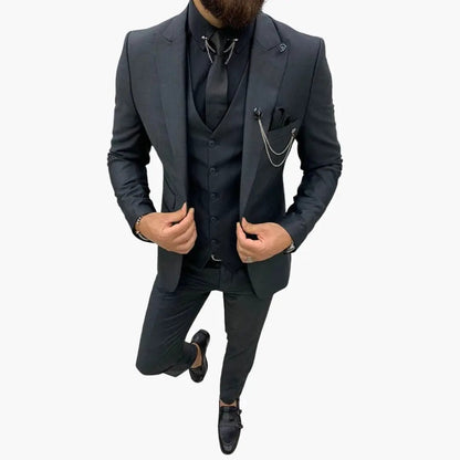 Salvador | Costume de mariage pour homme avec gilet et revers cranté