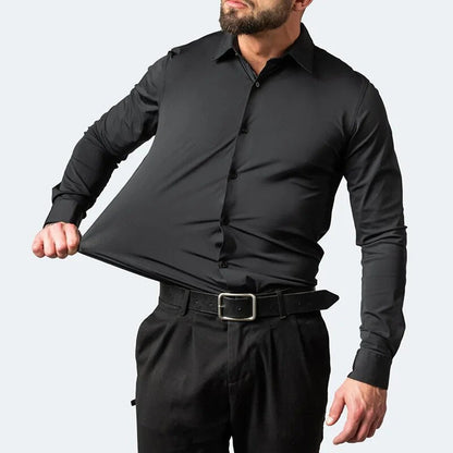 Fausto | Camisa formal con ajuste flexible y manga larga
