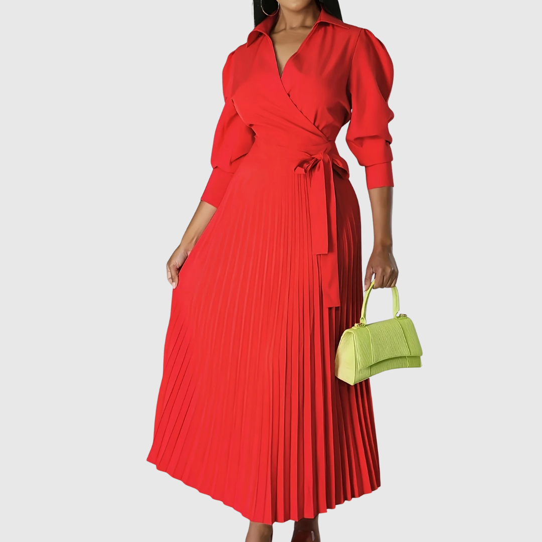 Velina | Soft pleated midi dress