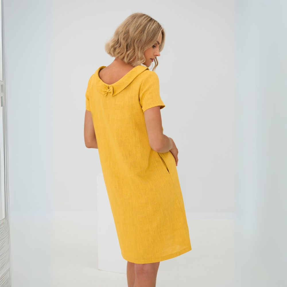 Velmira | Vestido corto con manga corta y diseño suelto