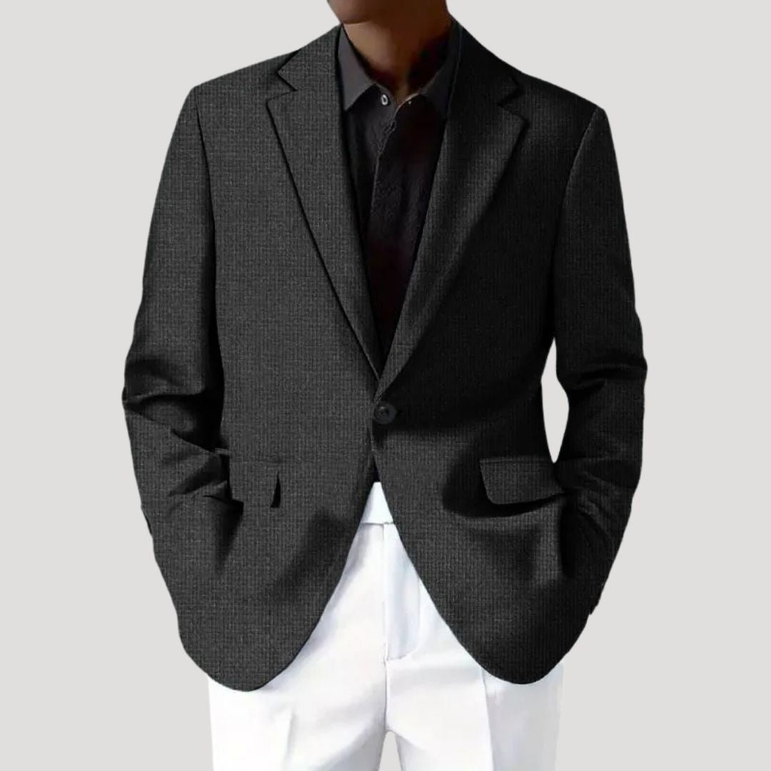 Beltrán | Blazer de invierno con textura elegante y estilo casual para hombre