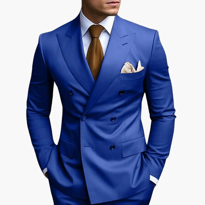 Fabian | Costume de mariage pour homme avec revers et design croisé