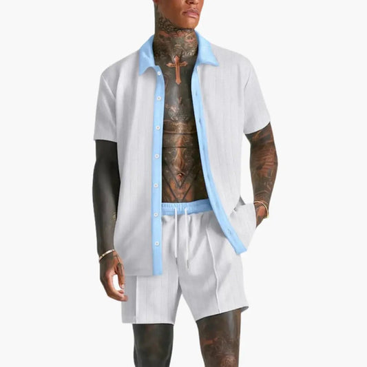 Luis | Ensemble d'été pour homme avec short et cordon
