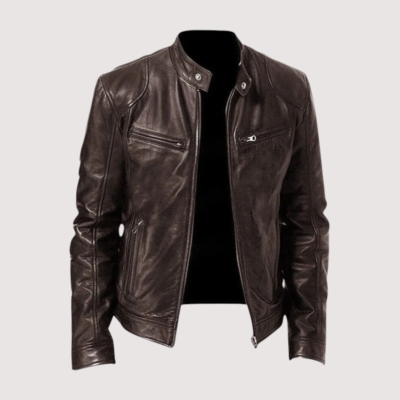 Mark | Chaqueta Biker Ajustada con Cremallera