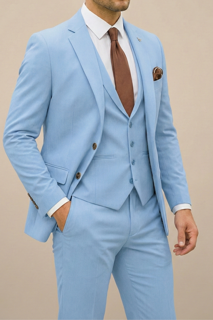 Sebastian| Costume élégant slim fit trois pièces pour homme