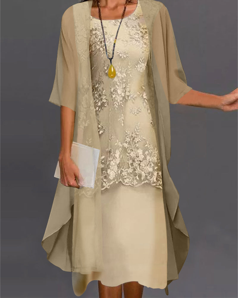 Kaelina | Chiffon Dress Set | Set