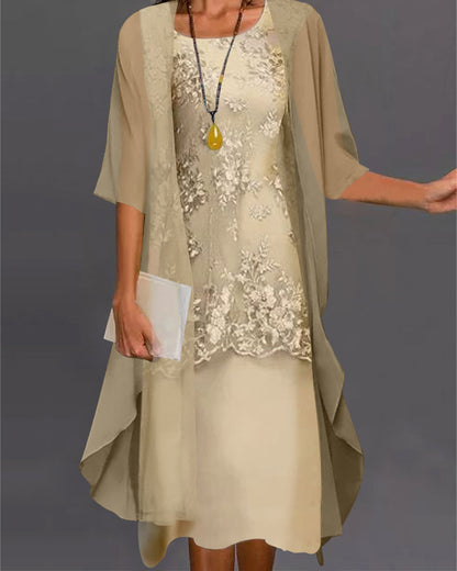 Kaelina | Chiffon Dress Set | Set