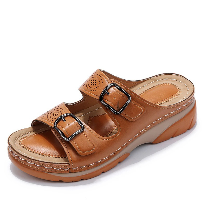 Helena | Sandales orthopédiques femme à double boucle et design ouvert