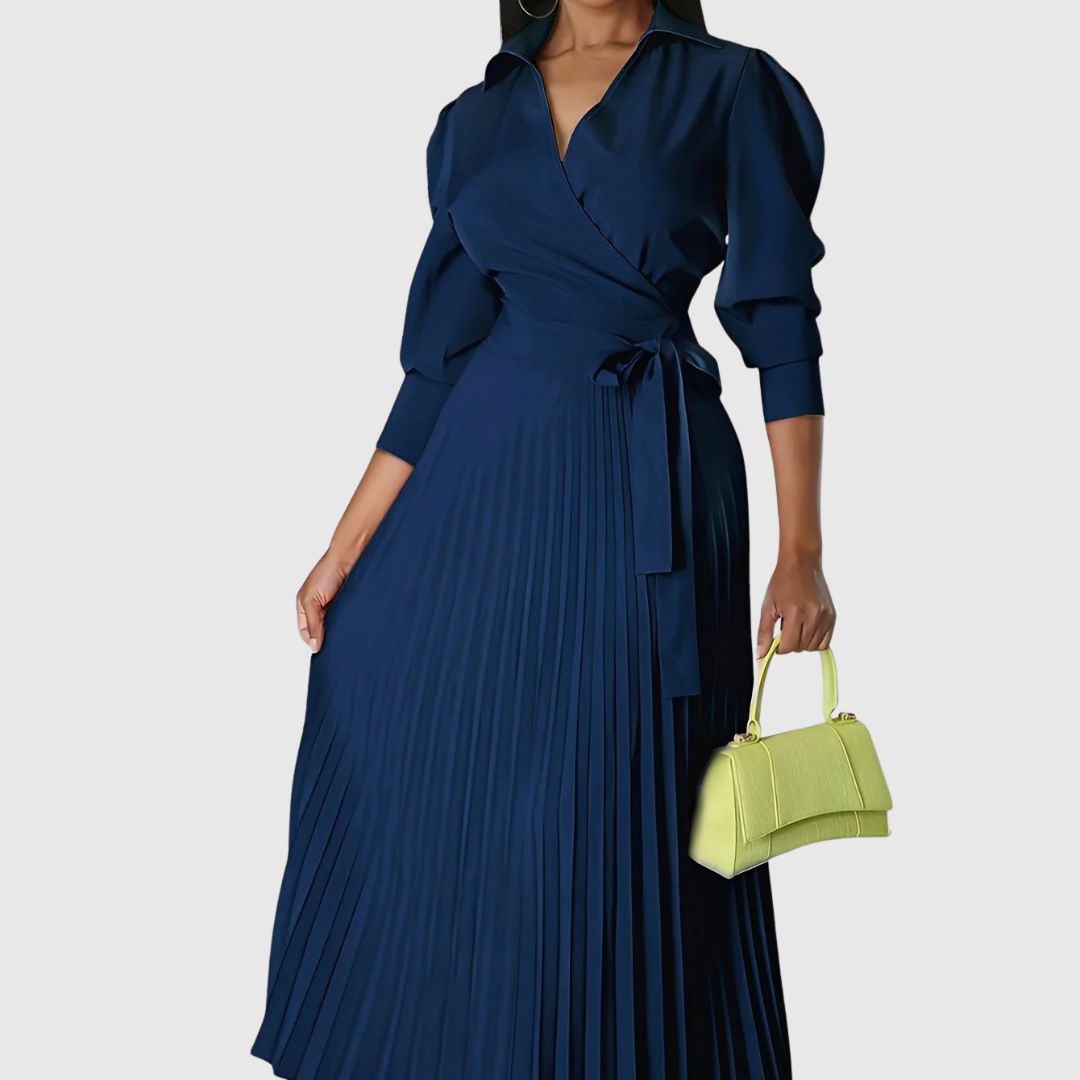 Velina | Soft pleated midi dress