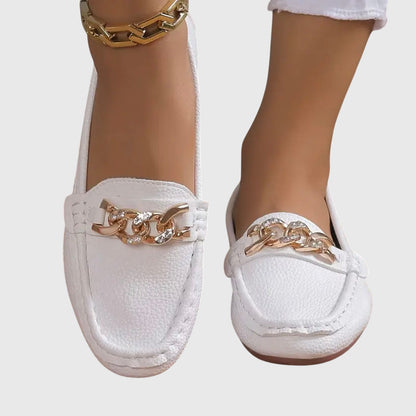 Melira | orthopedic loafers with metal detail and design