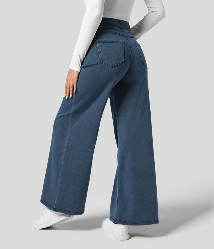 Estela | Pantalon taille haute et coupe large décontractée
