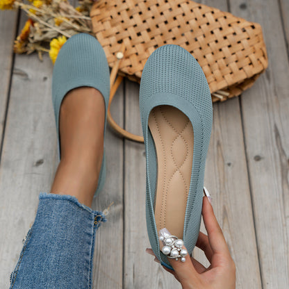 Lara | Zapatos ortopédicos planos sin cordones con diseño cerrado