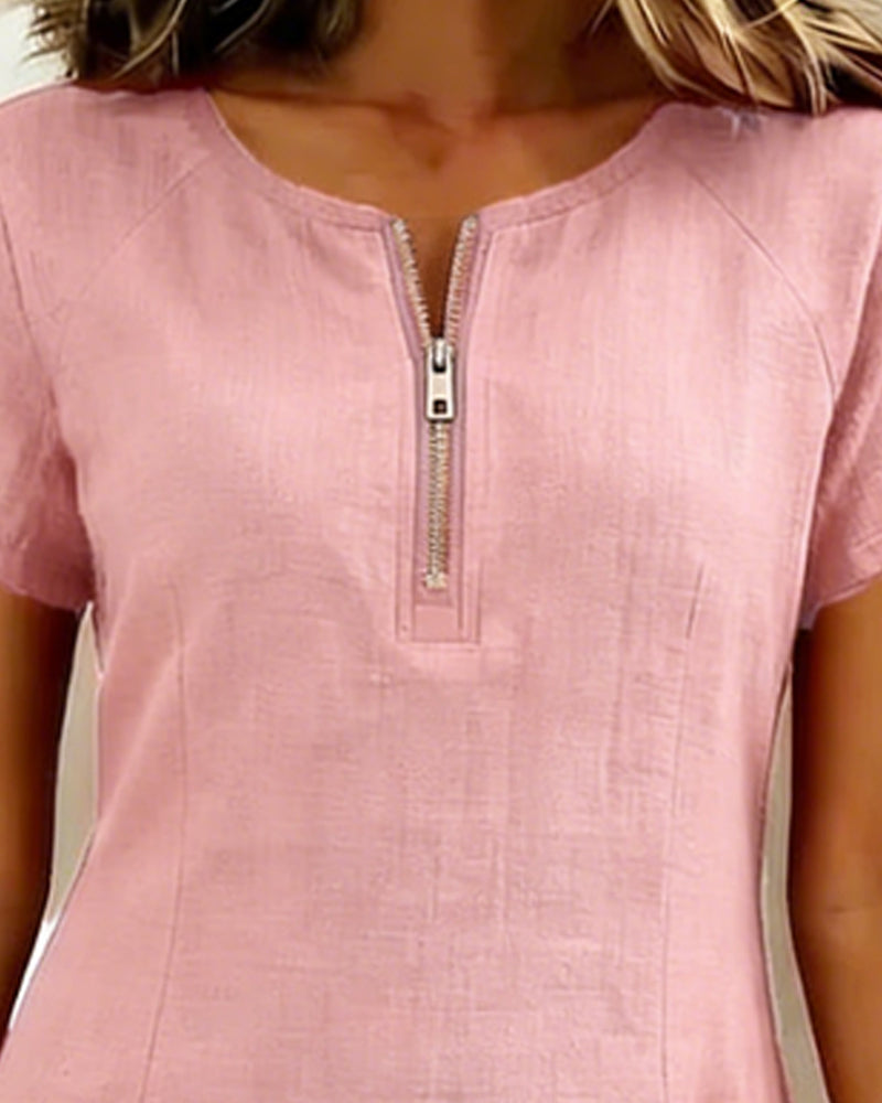 Renira | Women's straight dress with zipper and pockets