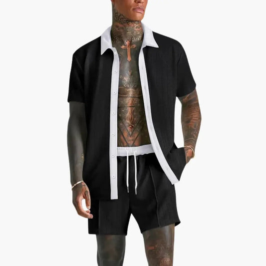Luis | Ensemble d'été pour homme avec short et cordon