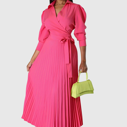 Velina | Soft pleated midi dress