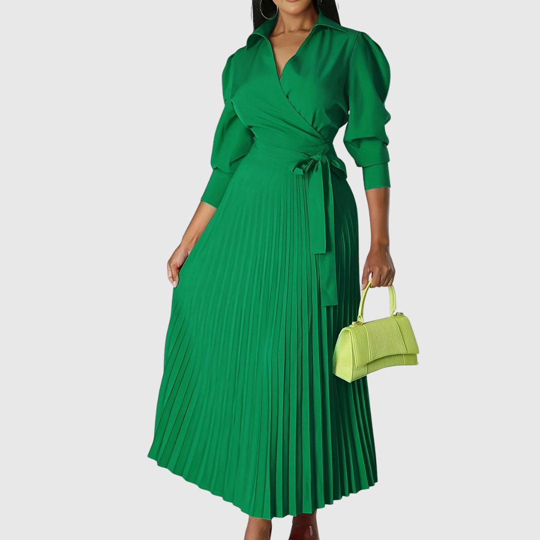 Velina | Soft pleated midi dress