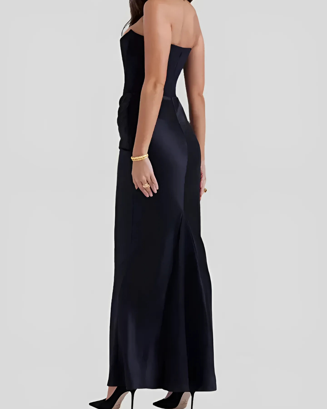 Lorena | Women's maxi wedding dress with elegant draped design