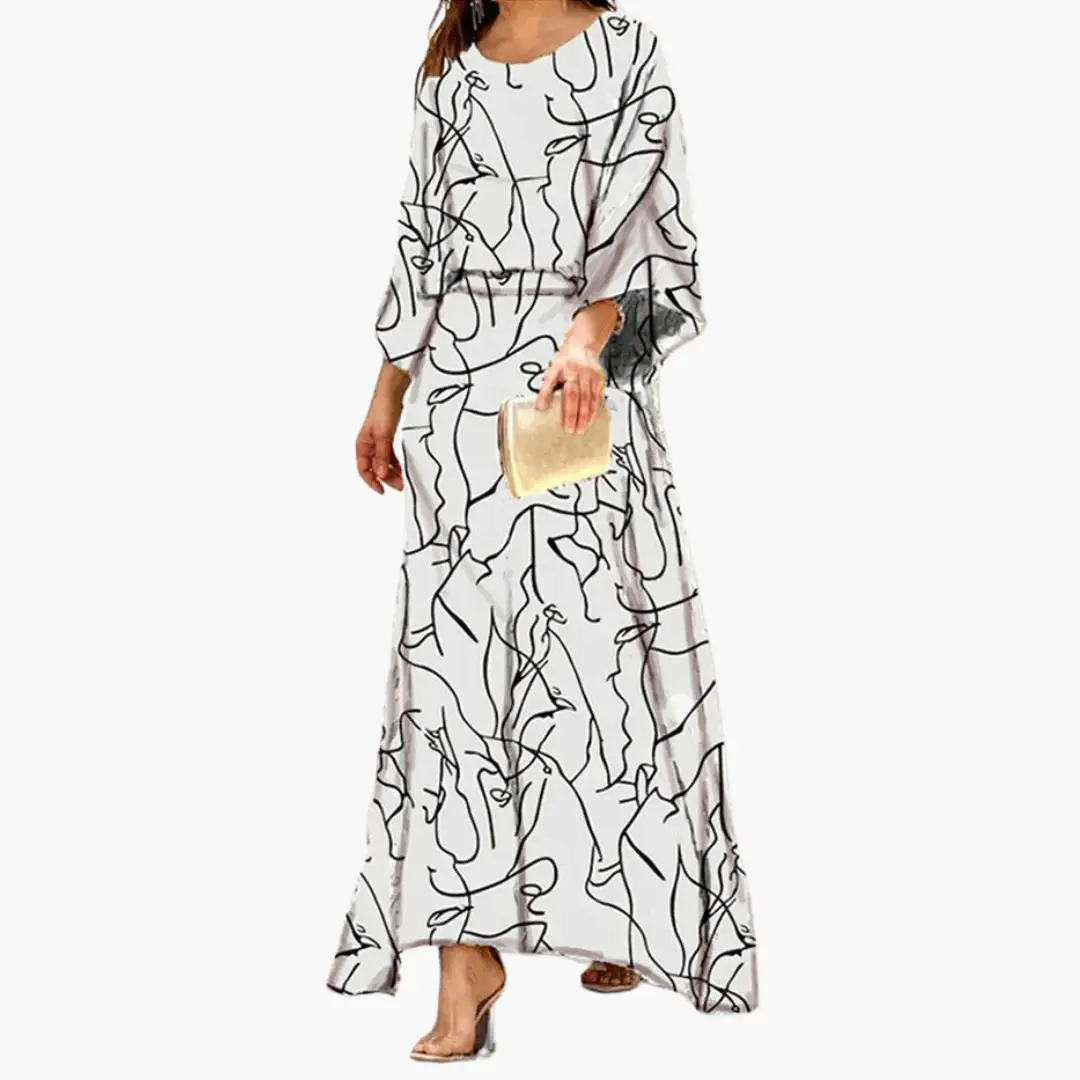 Gabriela | Vestido maxi para mujer con estampado estilo boho