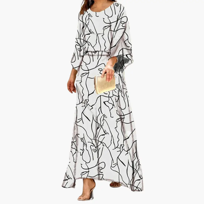 Gabriela | Vestido maxi para mujer con estampado estilo boho