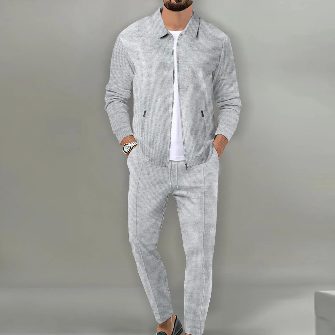 Aureliano | Conjunto para hombre con chaqueta bomber y pantalón elástico cómodo | Deportivo