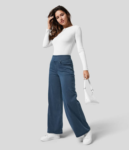 Estela | Pantalon taille haute et coupe large décontractée