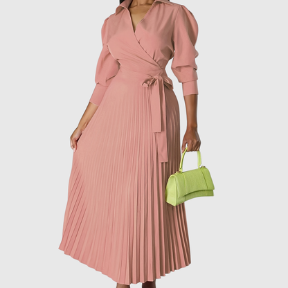 Velina | Soft pleated midi dress