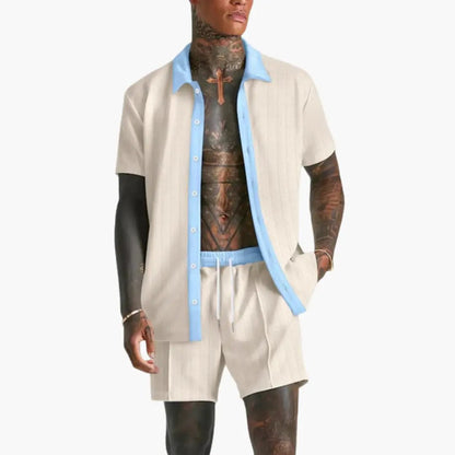 Luis | Men's summer set with shorts and drawstring