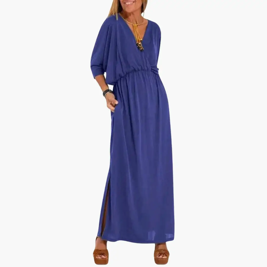 Pilar | Women's dress with V-neck and long design