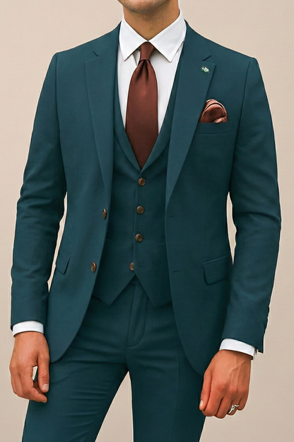 Sebastian| Costume élégant slim fit trois pièces pour homme