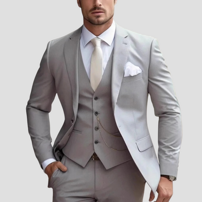 Ricardo | Traje de tres piezas para hombre con chaleco y corte slim