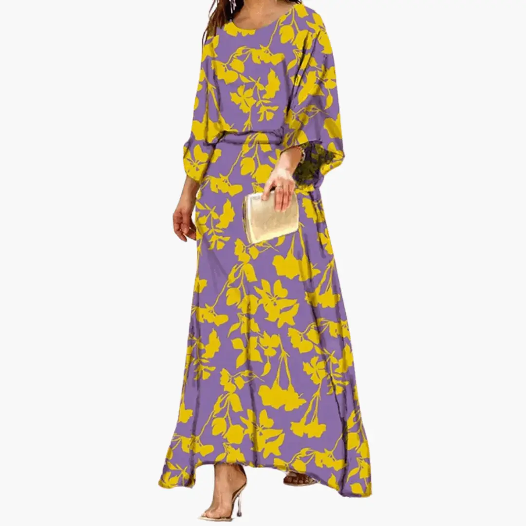 Gabriela | Vestido maxi para mujer con estampado estilo boho