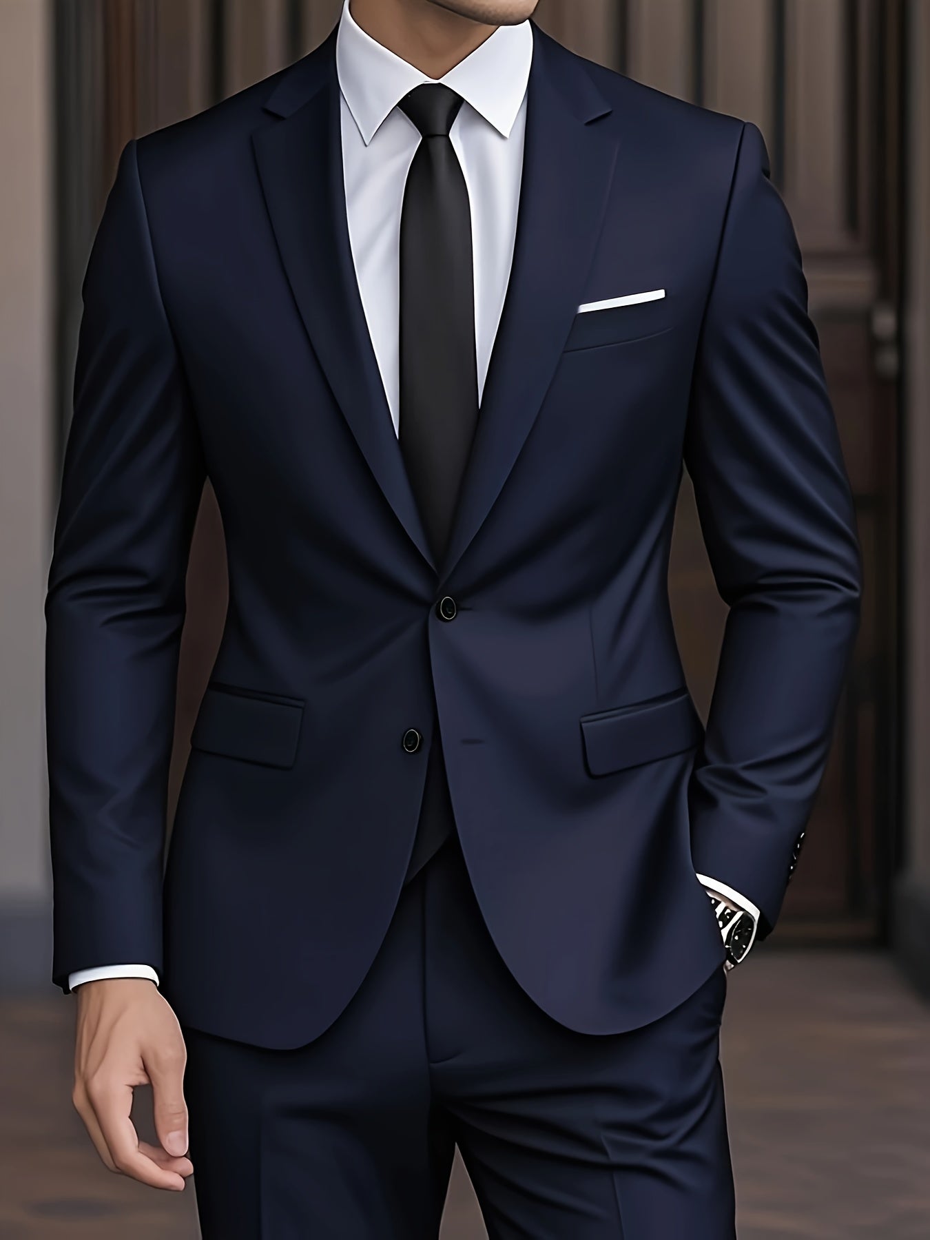 Alonso | Traje para hombre con chaqueta entallada y cierre de botones