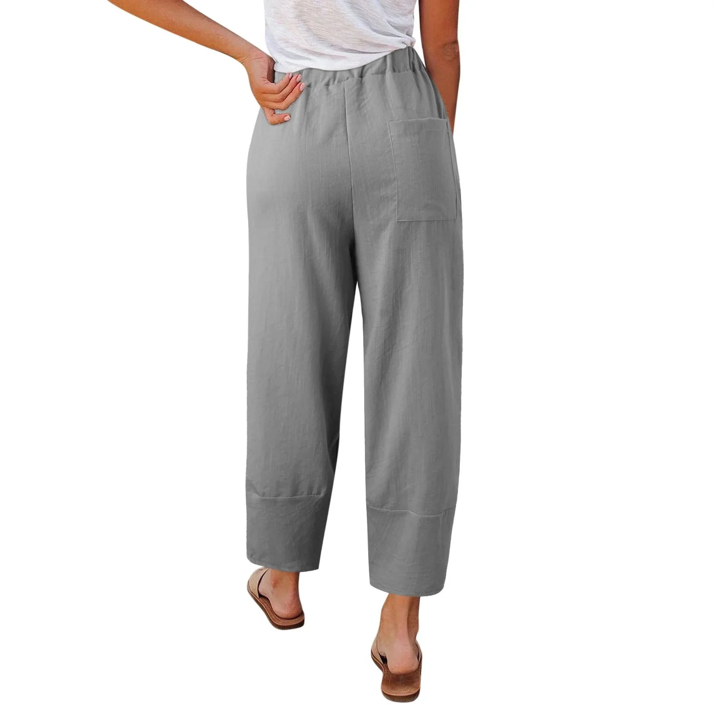 Mireya | Women's wide-leg cropped pants with a loose fit