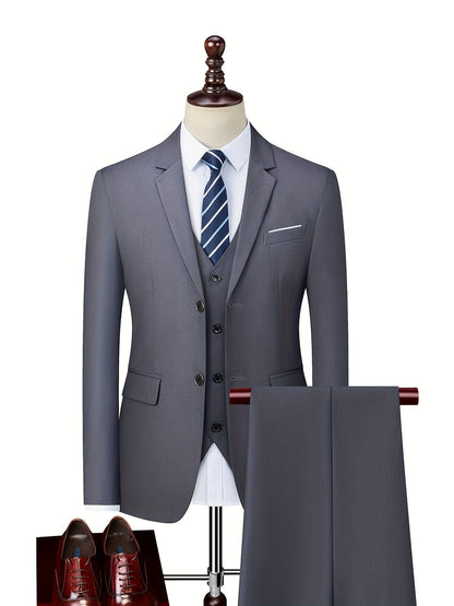 Alonso | Traje para hombre con chaqueta entallada y cierre de botones