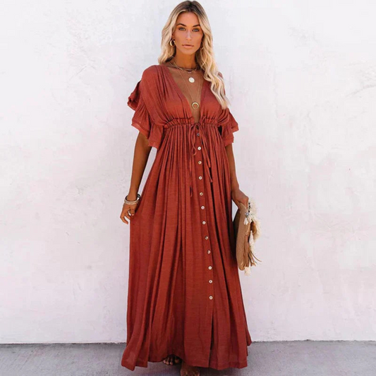 Yolanda | Women's Lightweight Flowy Maxi Dress for Summer