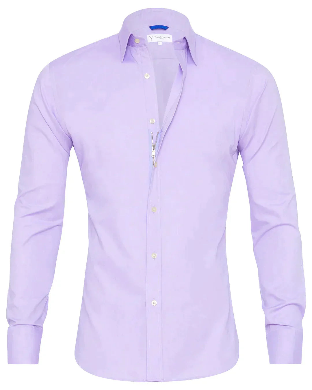 Mateo | Long-sleeve shirt with zip-up classic collar