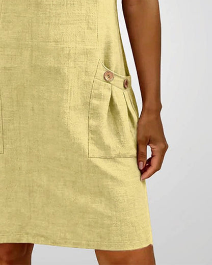 Renira | Women's straight dress with zipper and pockets